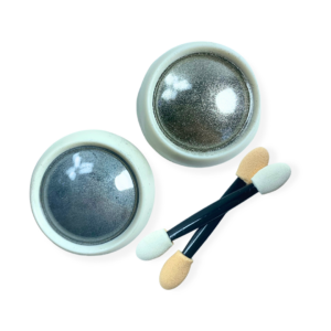 Pó Cromado Prata Nail Art 2un 23g Com Aplicadores