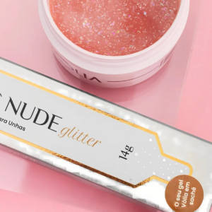 Gel Construtor Classic Nude com Glitter Volia 14g