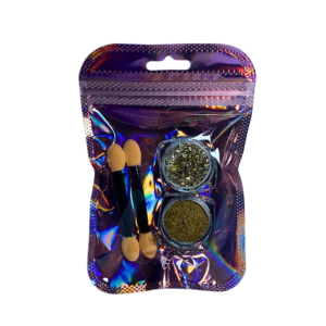 Glitter Flake e Refletivo Com Pincel ZipLock