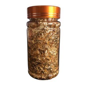 Folha de Ouro Decoração Para Unhas Pote Grande