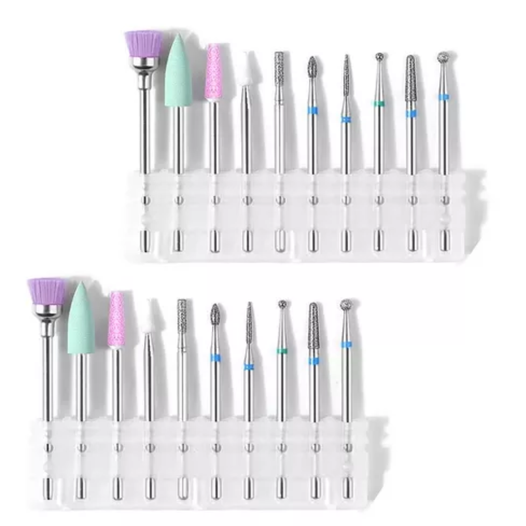 Kit Brocas Diamantadas e Polidoras com 10 Peças - Imagem 2
