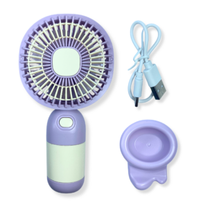Ventilador Elétrico Mini Fans 3 Velocidades 400mAh