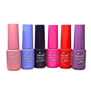 Esmalte em Gel Real Love Base Esmalte Top Coat 3in1 5ml