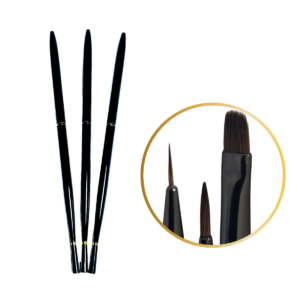 Kit 3 Pinceis Fino Intermediário e Lingua de Gato