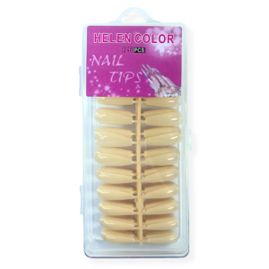 Unha Postiça Bailarina Natural Nude 240pcs Helen Color