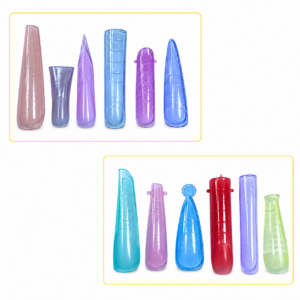 Molde F1 Helen Color Poly Gel Nail Forms 144Pcs Colorido
