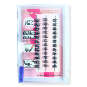 Cilios Lilia Wispies Auto Cola Luxo Pro Dafu