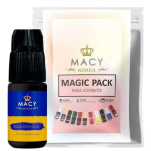 Cola Para Cilios Fio A Fio Volume Russo Elite Gold Macy 3ml