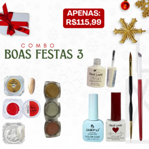 Kit Boas Festas da Along Nails Combo 03