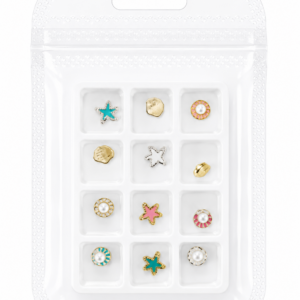 Decoração de Unhas Estrela do Mar e Conchas Mix Colorido