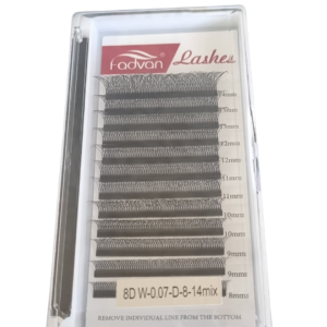 Cilios Posticos Fadvan 8DW 0.07-D-8-14Mix