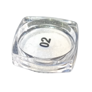 Glitter Pigmentado Asa de Borboleta White 1 Unidade DAFU