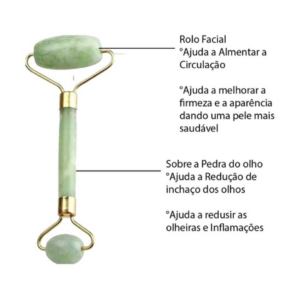 Rolo Massageador de Pedra Jade