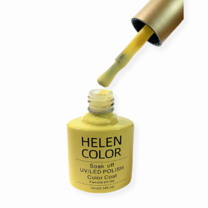 Esmalte em Gel Amarelo Manteiga Color Coat Helen Color 10ml
