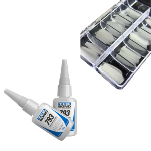 Kit Unha Postiça Fosca Bailarina- 200 Unhas e Cola TekBond