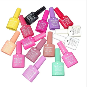 Kit Esmalte Gel 16 Cores Real Love Tabela B com Mostruário