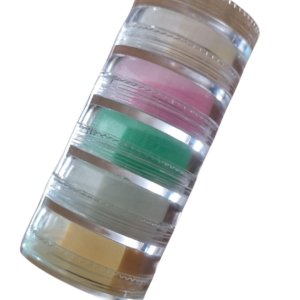 Pó Acrílico Torre com 5 Cápsulas Coloridas