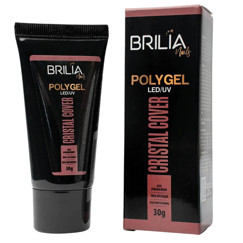 Polygel Crystal Cover 30g Brilia Nails - Imagem 3