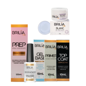 Kit Preparadores com Gel Brilia  Blanc