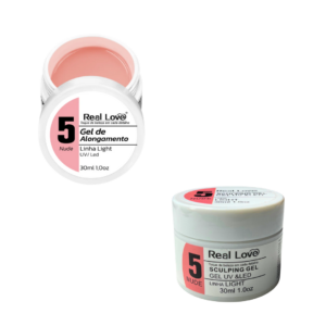 Kit Gel Real Love Sachê e Pote 5 Nude 30ml