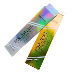 Kit Refil Base Em Gel E Top Coat Real Love 10ml Led Uv Refil