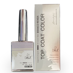 Top Coat Color Branco Renda D&Z 18ml