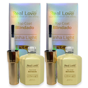 Kit 2 Top Coat Blindado Real Love 15ml