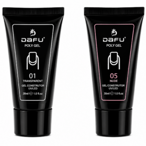 Kit Polygel Dafu 01 Transparent e 05 Nude 30ml