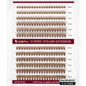 Cílios Brown 20P+40P-0.07 D 9-14MIX Dafu