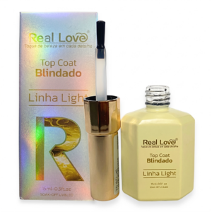 Kit Real Love Preparadores 8ml E Top Coat Blindado 15ml