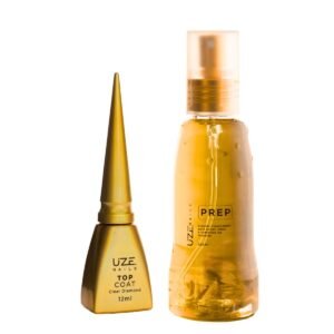 Top Coat Clear 12ml E Prep 120ml Uze Nails