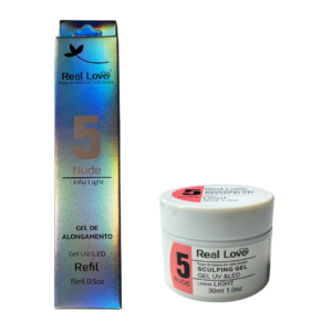 Kit Gel Real Love Sachê e Pote 5 Nude 30ml