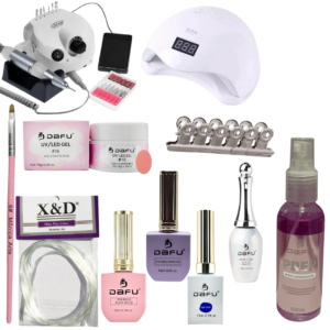 Kit Iniciante Alongamento de Unhas Dafu Com Motor e Cabine