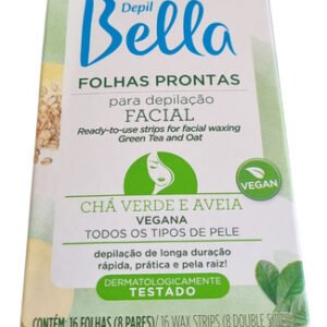 Folhas Prontas Depilação Facial Chá Verde Aveia Depil Bella