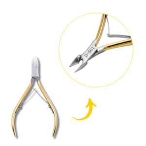 Alicate para Unhas Dourado Dafu