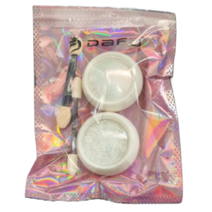 Kit Glitter Efeito Cromado e Folha de Ouro-Branco