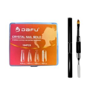 Molde F1 Multiformas Dafu 184pcs E Pincel Unhas Gel