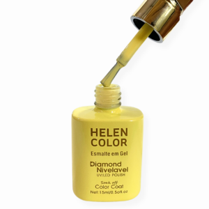 Esmalte em Gel Diamond Nivelavel Amarelo Manteiga 15ml Helen Color