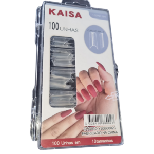 Unhas Postiças Realistas Curvatura-C Kaisa 100 Unidades em Abs