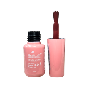 Esmalte em Gel Real Love Base Esmalte Top Coat 3in1 5ml