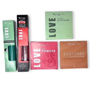 Kit Maquiagem Facial com Gloss Presenteável
