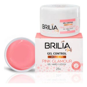 Brilia Nails Gel Control Pink Glamour Molde F1 25g