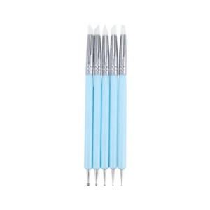 Kit Pincel Modelador de Silicone com Boleador (Cores Diversas)