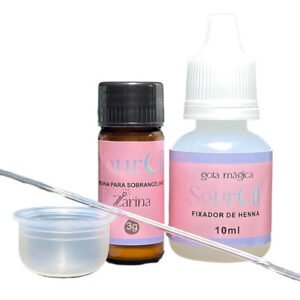 Kit Sourcil Para Sobrancelhas E Efeito Brow Com Henna