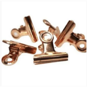 Kit com 6 Presilhas P Metalizada Rose Gold