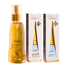 Prep, Primer e Adesivador Kit Uze Nails