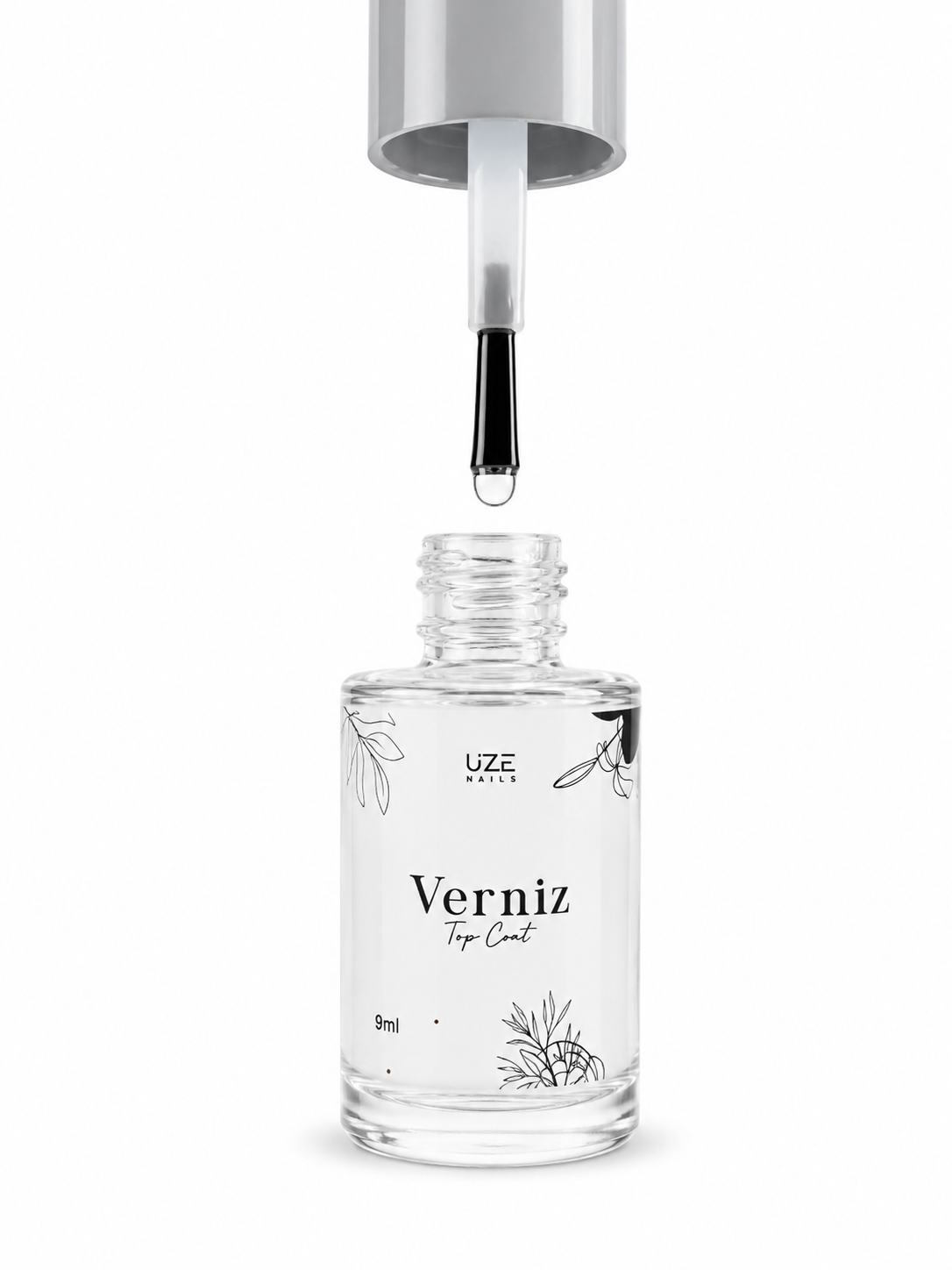 Verniz Top Brilho Uze Nails 9ml - Imagem 2