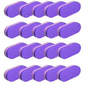 Kit Com 20 Mini Lixa Polidora 2 Lados