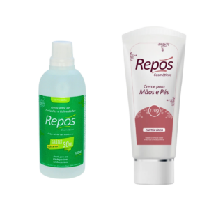 Kit Spa Dos Pés Amaciante de Cutículas e Creme Para Mãos