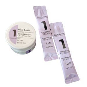 Kit Gel N°1 Uv Led Real Love Pote e Dois Refis 15ml Cada